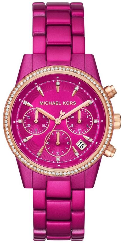 michael kors pink watch